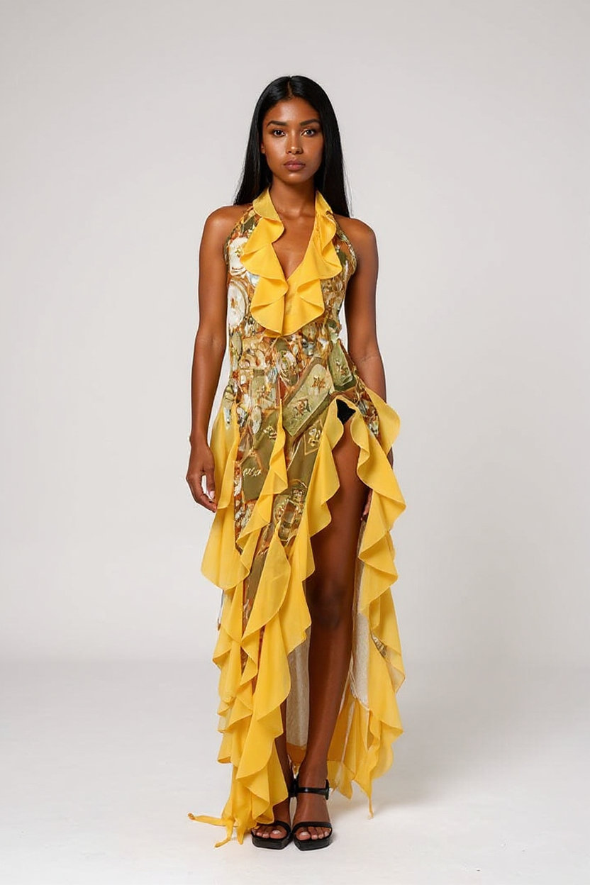 Isla Ruffle Maxi