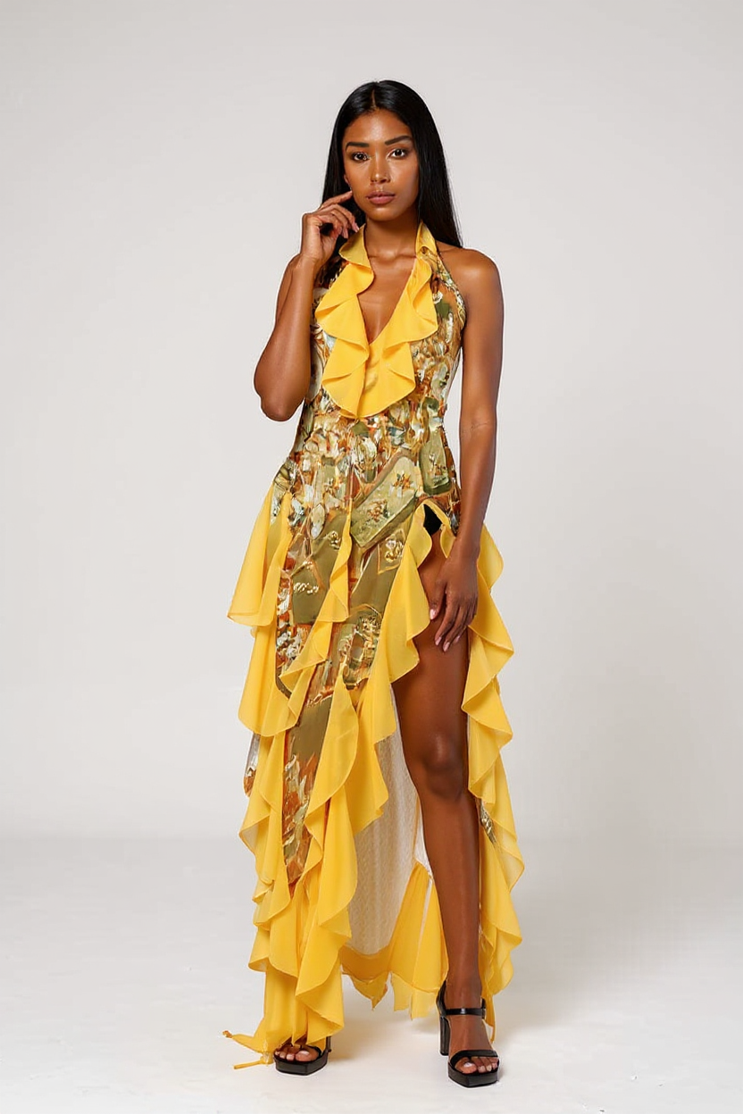 Isla Ruffle Maxi