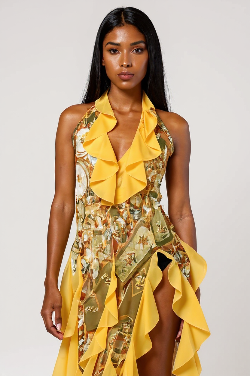 Isla Ruffle Maxi