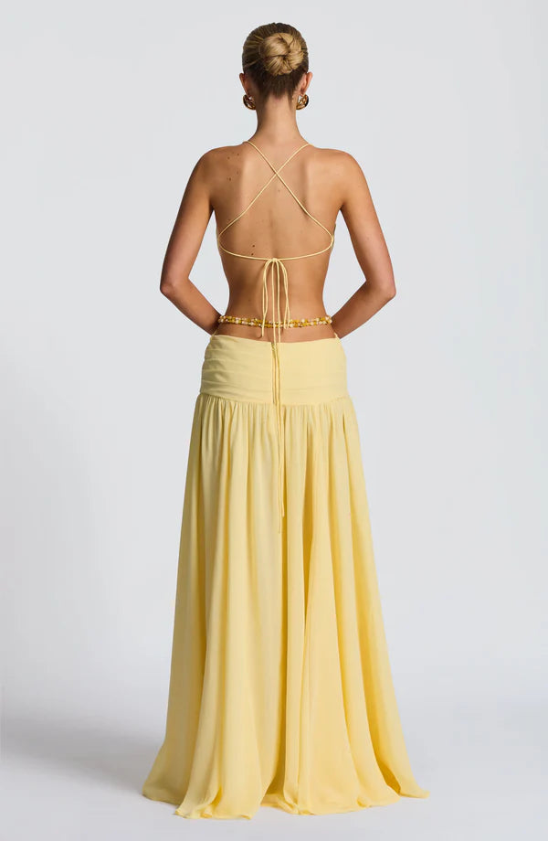 Robe longue Indianna - Citron
